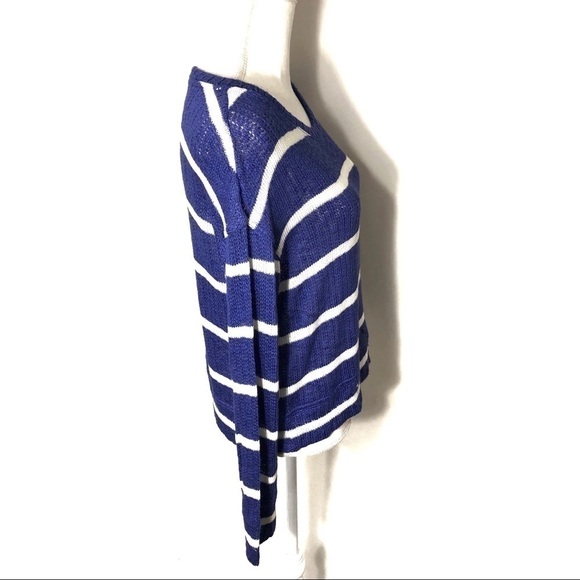 Splendid Blue Striped Sweatshirt NWT XS Women’s - Picture 3 of 8
